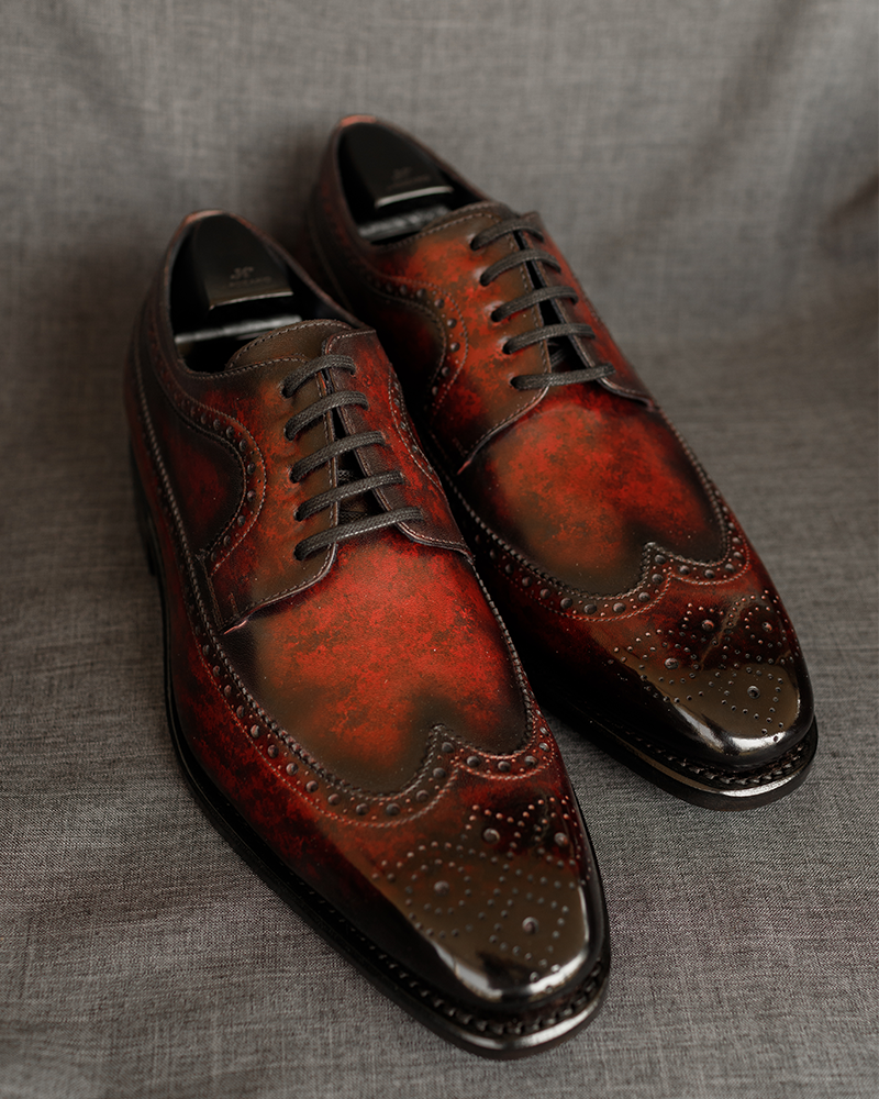 Auburn-Burgundy-Wingtip-Brogues-patina-goodyear-welted-shoes-1